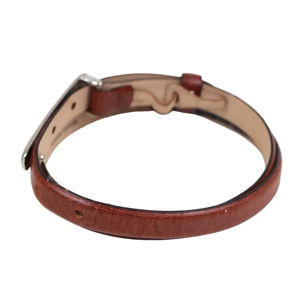 Ann Taylor TAN BROWN PEBBLED GENUINE LEATHER 3/4